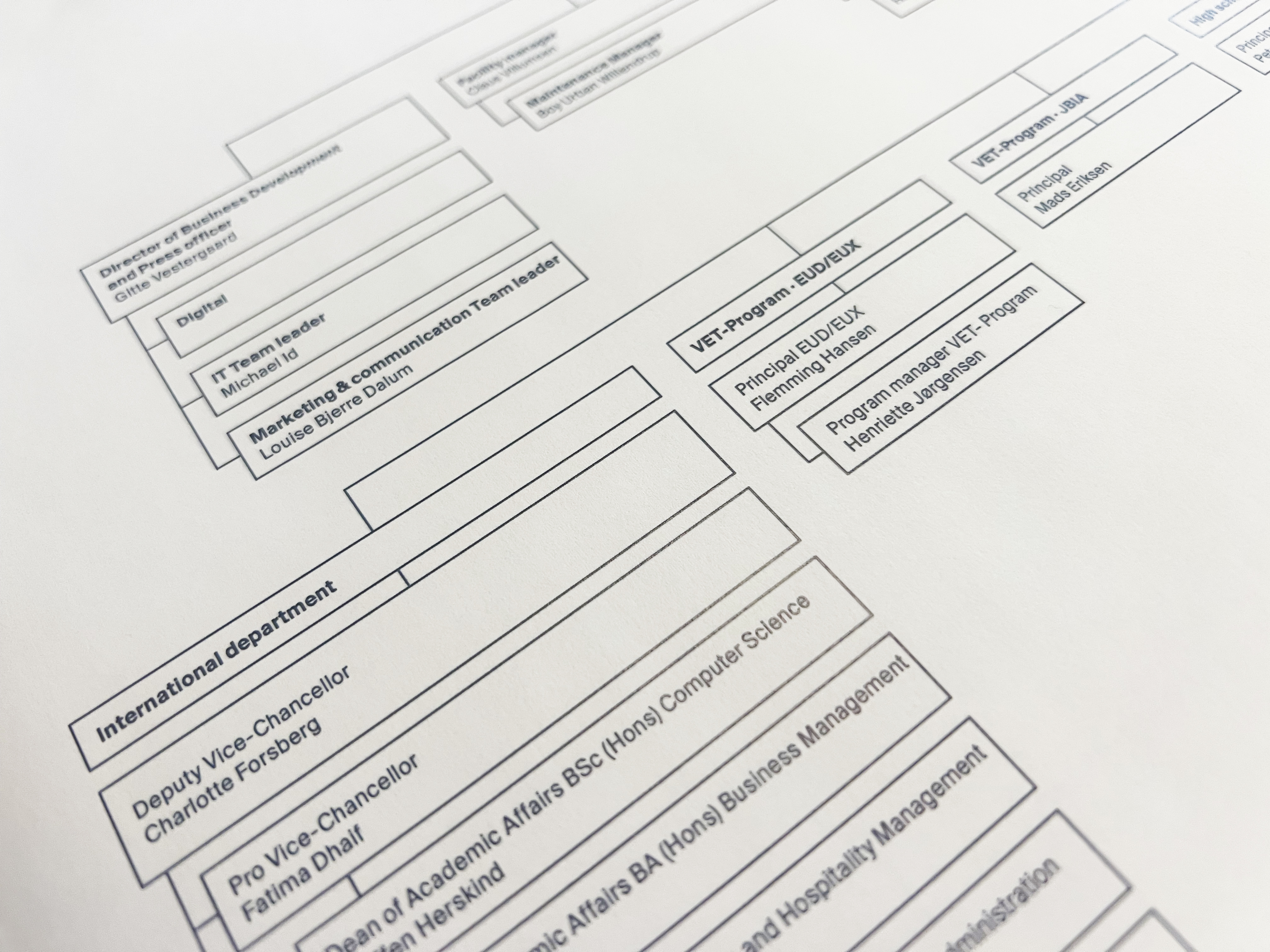 Organisation chart