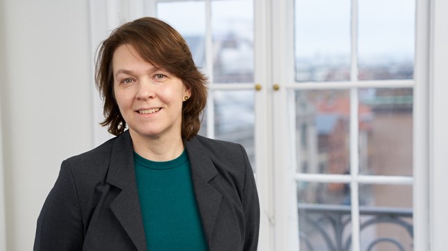 Portrait of teacher on Niels Brock Copenhagen Business College Malene Jelbo