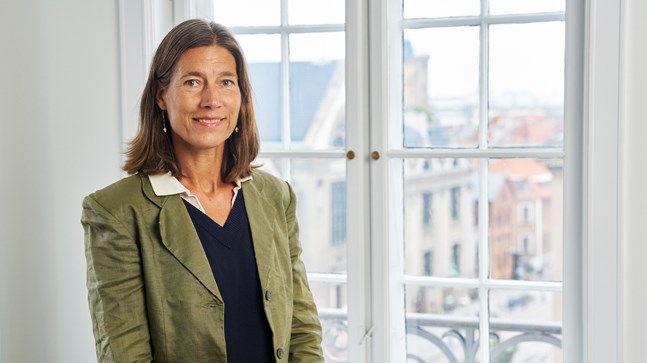 Portrait of teacher on Niels Brock Copenhagen Business College Trine Dybkjær